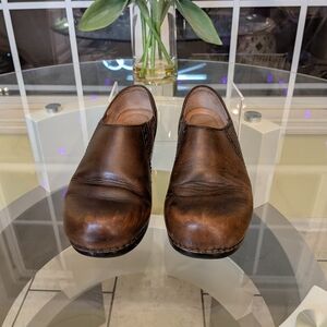 Dansko Rich Brown Slip-On Loafers 39